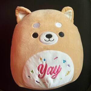 Kellytoy Squishmallows Bear Plush “Yay” Belly Soft Stuffed Animal